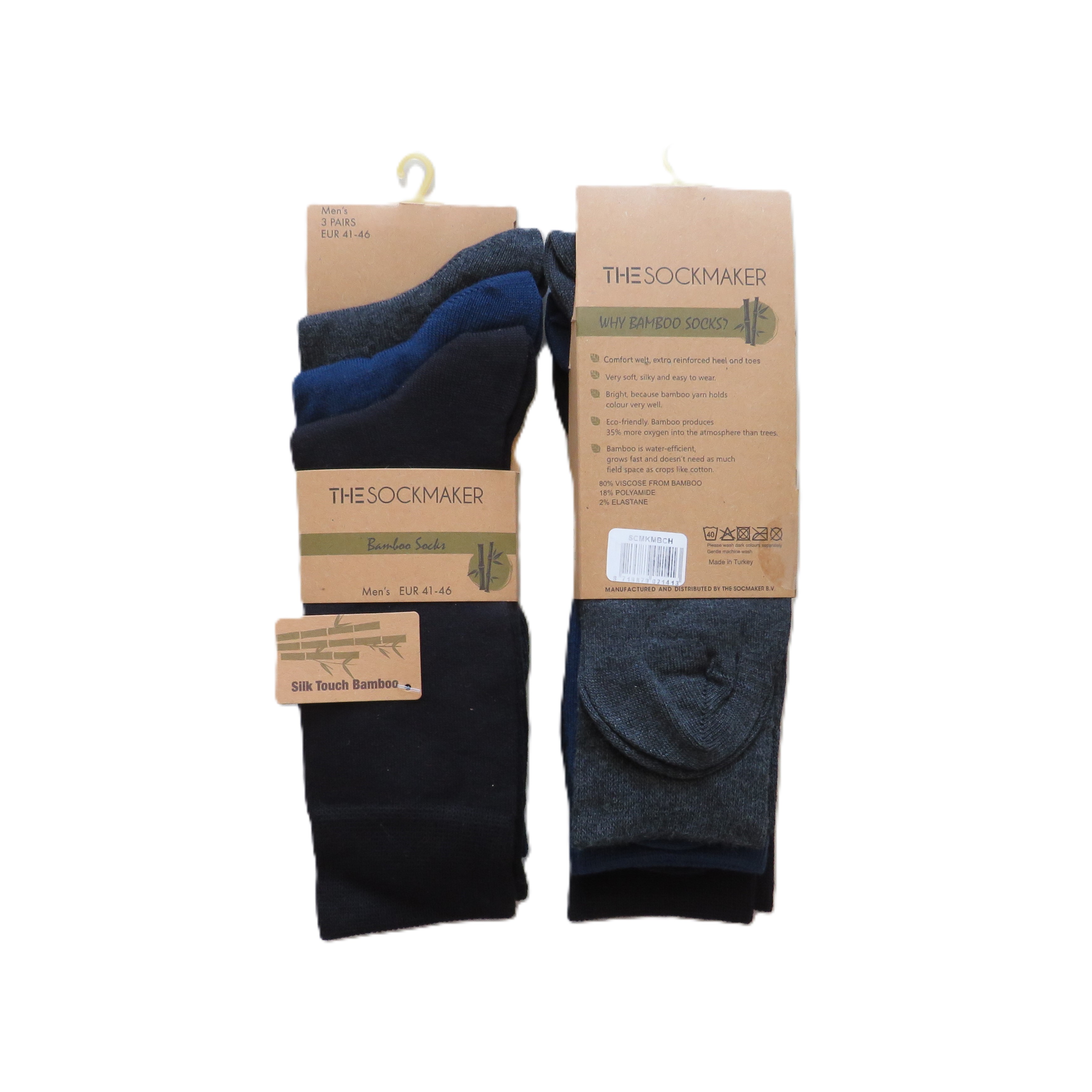 Herrensocken 80%Viskose from Bamboo/18%PA/2%EL