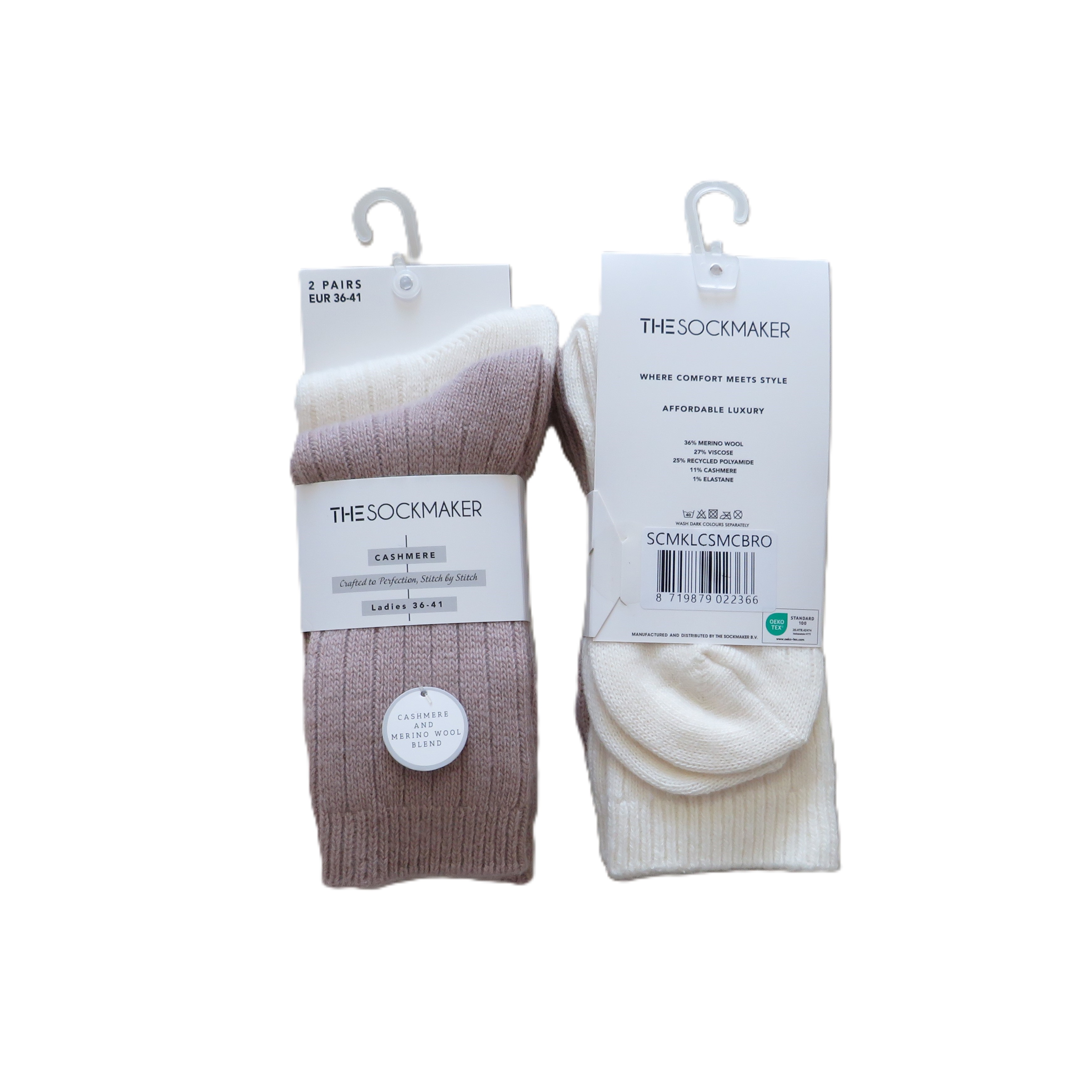 Damensocke 36%Wo/27%Viskose/25%Recycled PA/11%Cashmere/1%El